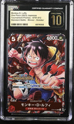 CGC 10 PRISTINE Japanese One Piece 2023 Monkey D. Luffy ST01-012 Promotion VOL.5